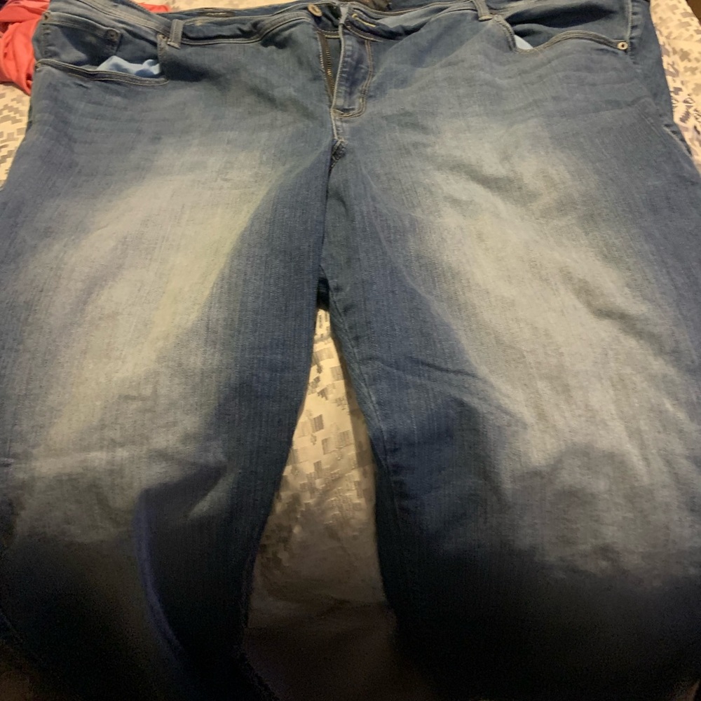 3 pair of size 30 torrid jeans w a lot of stretch
